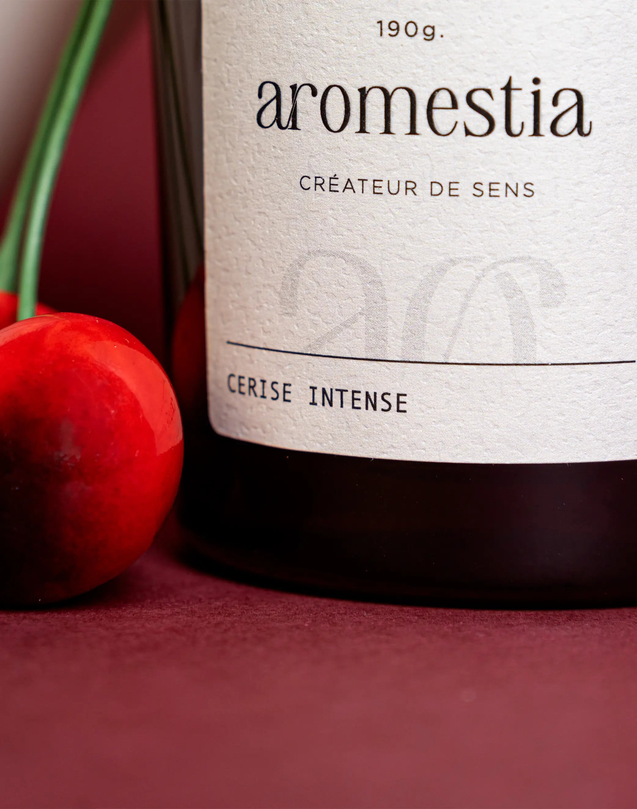 Bougie au parfum cerise noire Aromestia