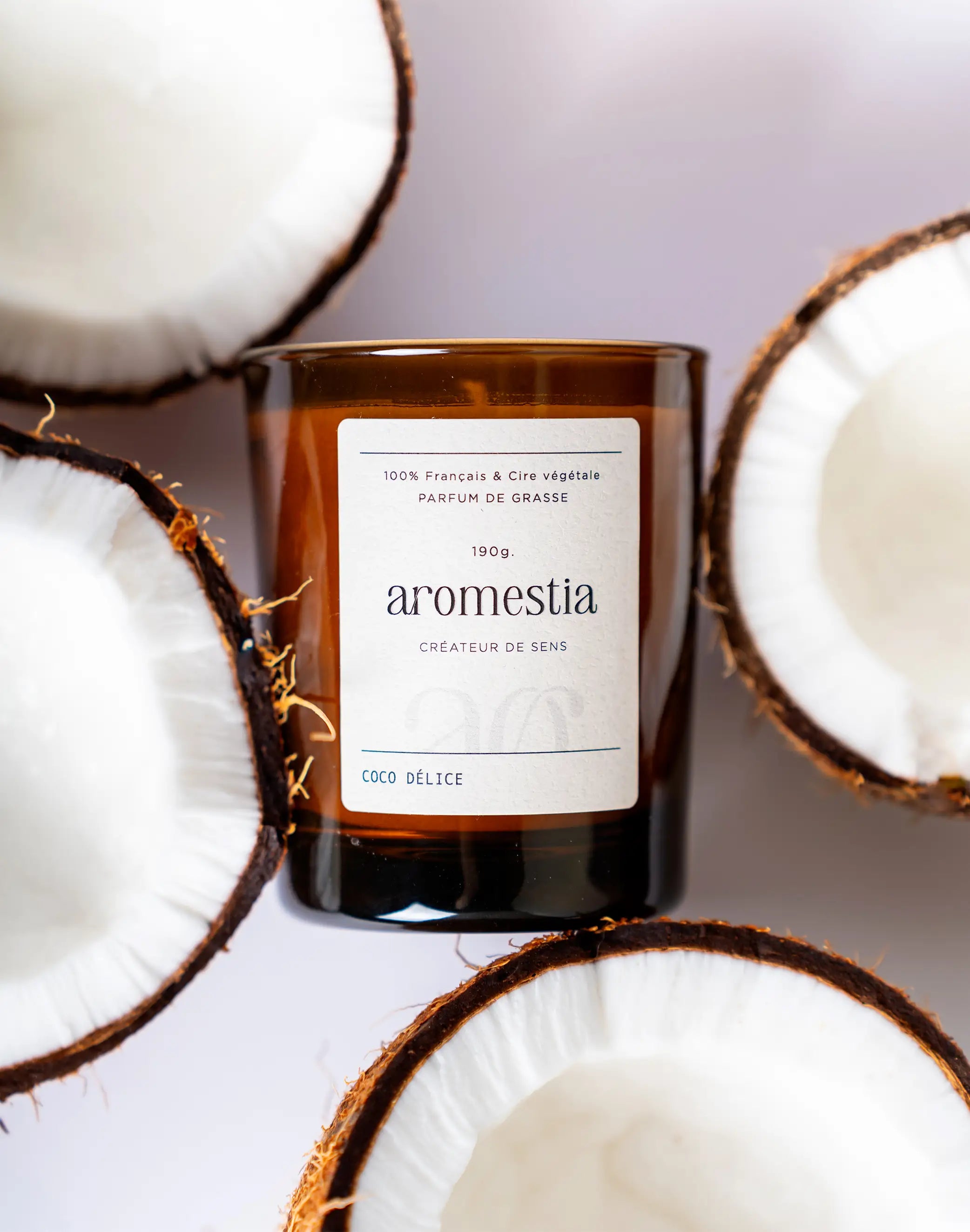 Bougie noix de coco Aromestia