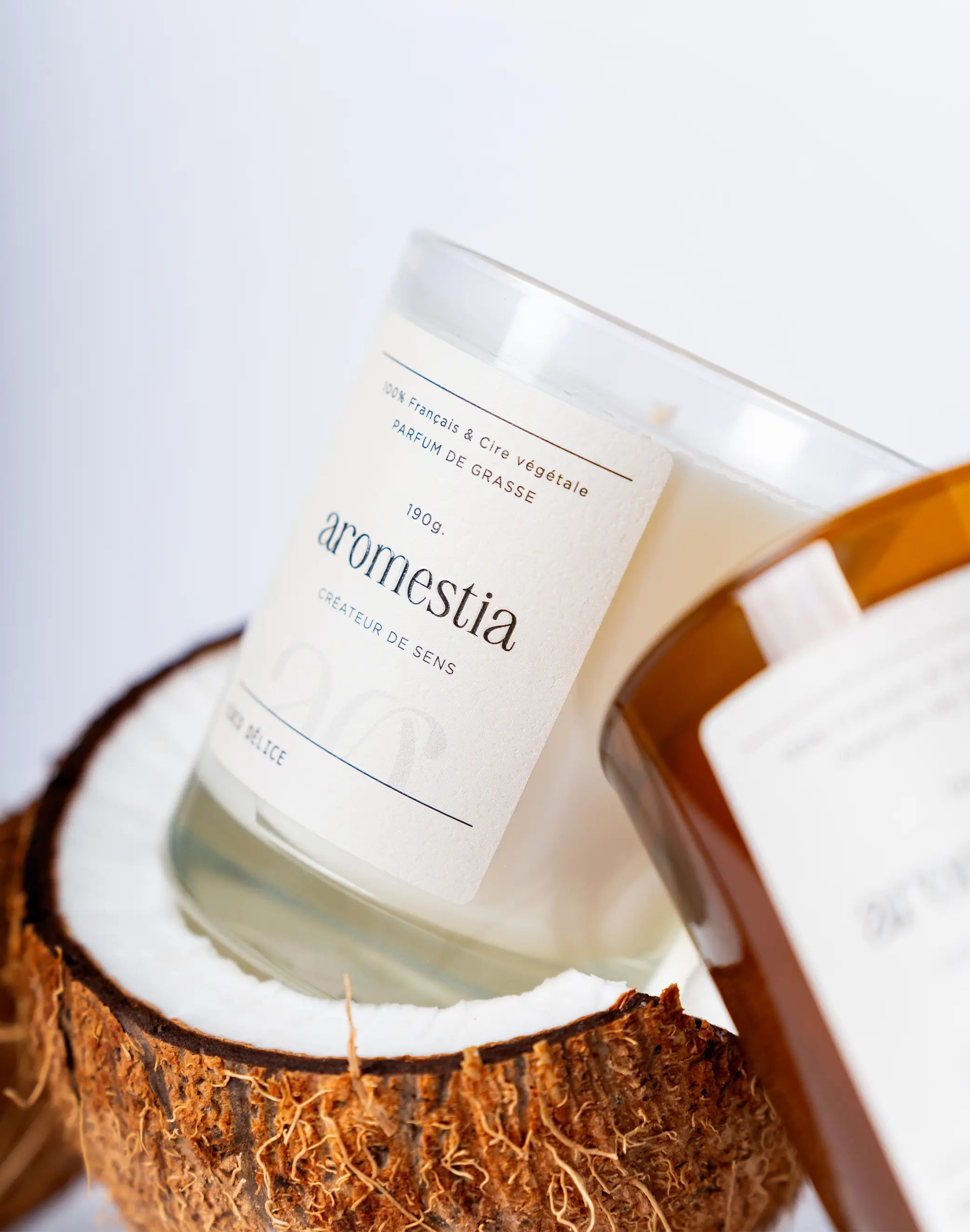 Bougie au parfum coco Aromestia