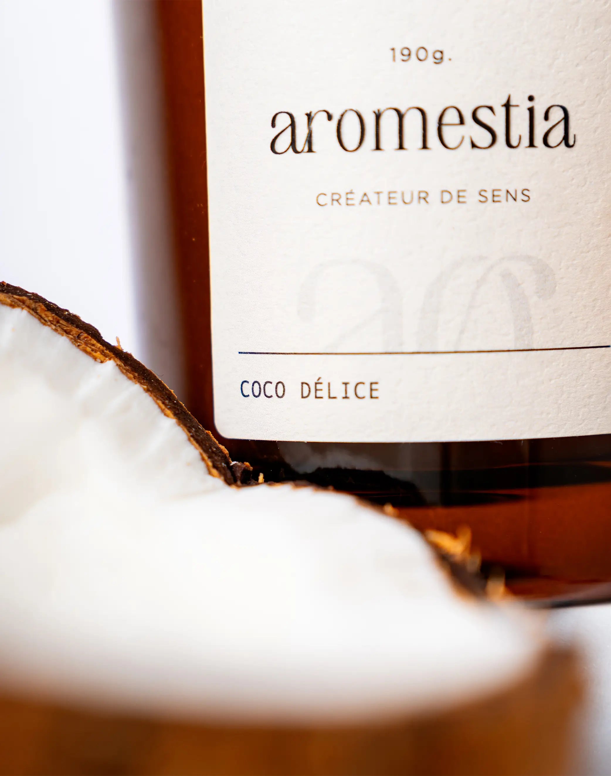 Bougie parfumée coco délice Aromestia