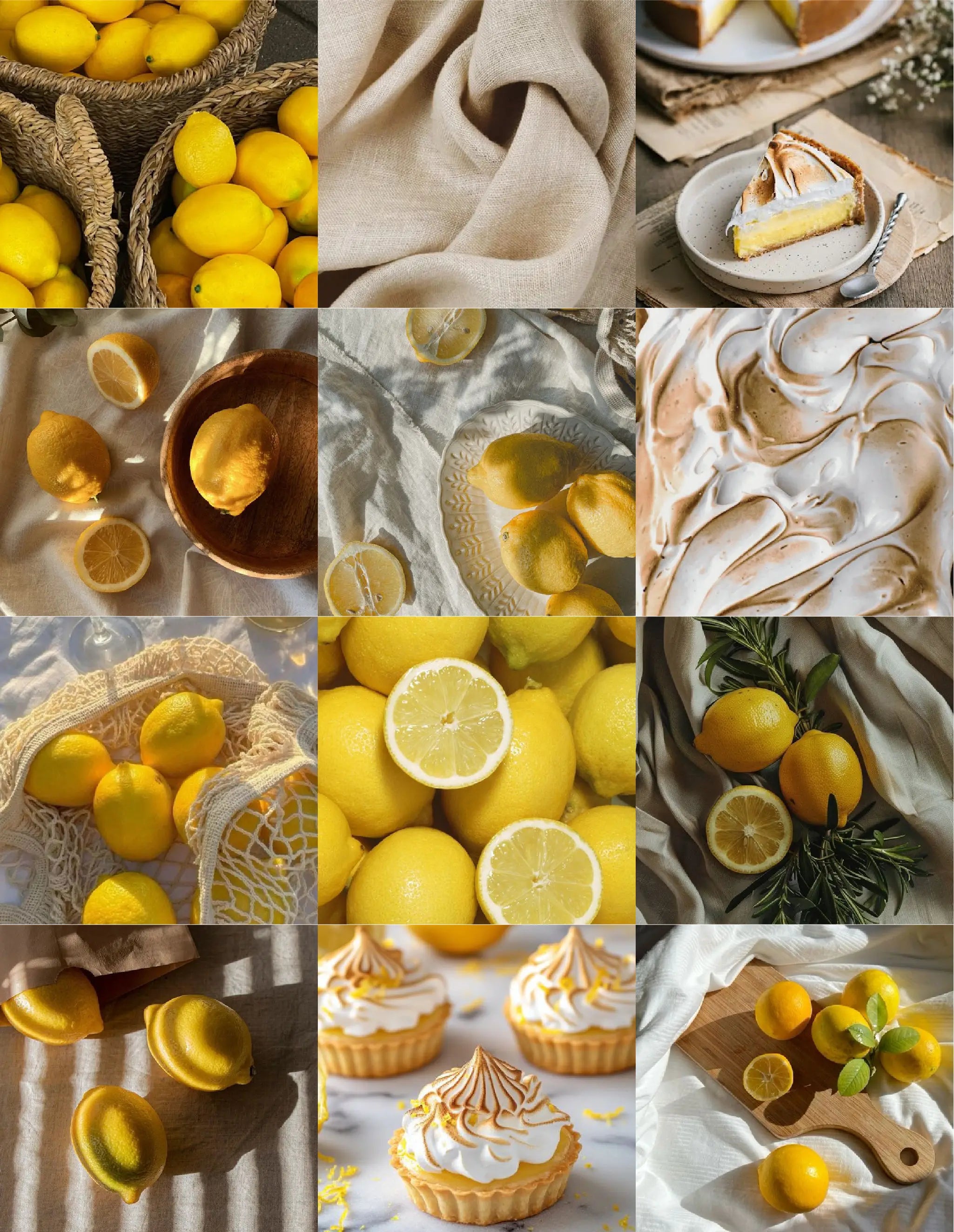 Composition visuelle parfum au citron