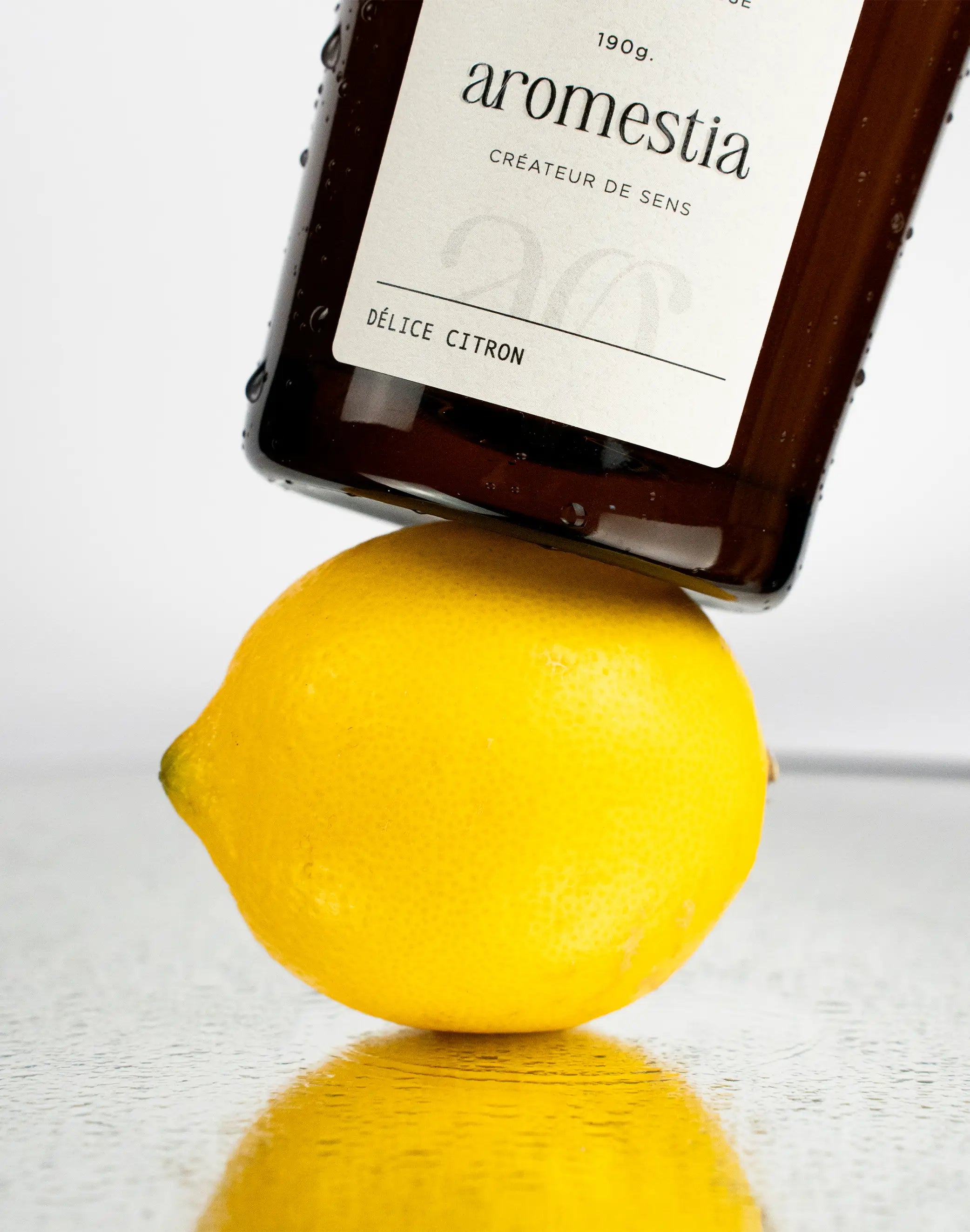 Bougie parfumée au citron Aromestia